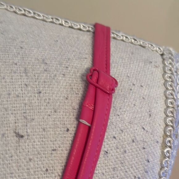 Miss Selfridge Faux Leather Vibrant Pink Spaghetti Strap Dress - Picture 5 of 8